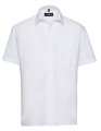 Overhemd Korte Mouw Russell Poplin R-935-M-0 White